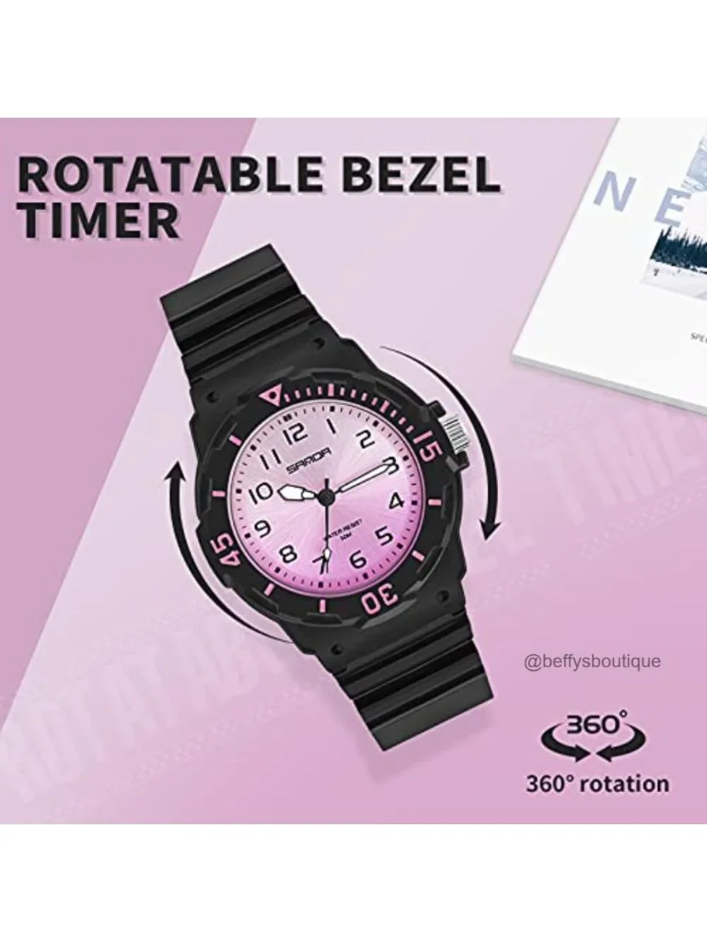 Women's Sport Waterproof Nurse Minimalist Simple Analog Watch Casual Ladies